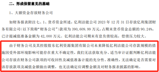 亿利洁能突发风险！39亿元存款，危？