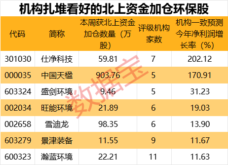 10股持仓翻倍！北上资金连续8周大比例加仓股曝光，这一行业获大举加仓，机构扎堆看好这些股  第2张