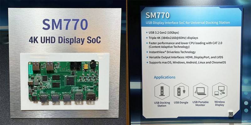 COMPUTEX 2024：慧荣推SM770 全新USB显示接口SoC新方案