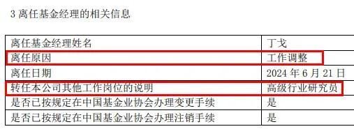 东吴基金基金经理丁戈转岗研究员