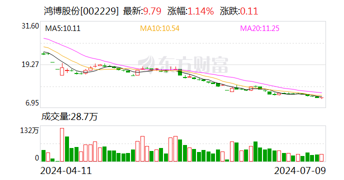 鸿博股份：预计2024年上半年净利润亏损3480万元~4350万元  第1张