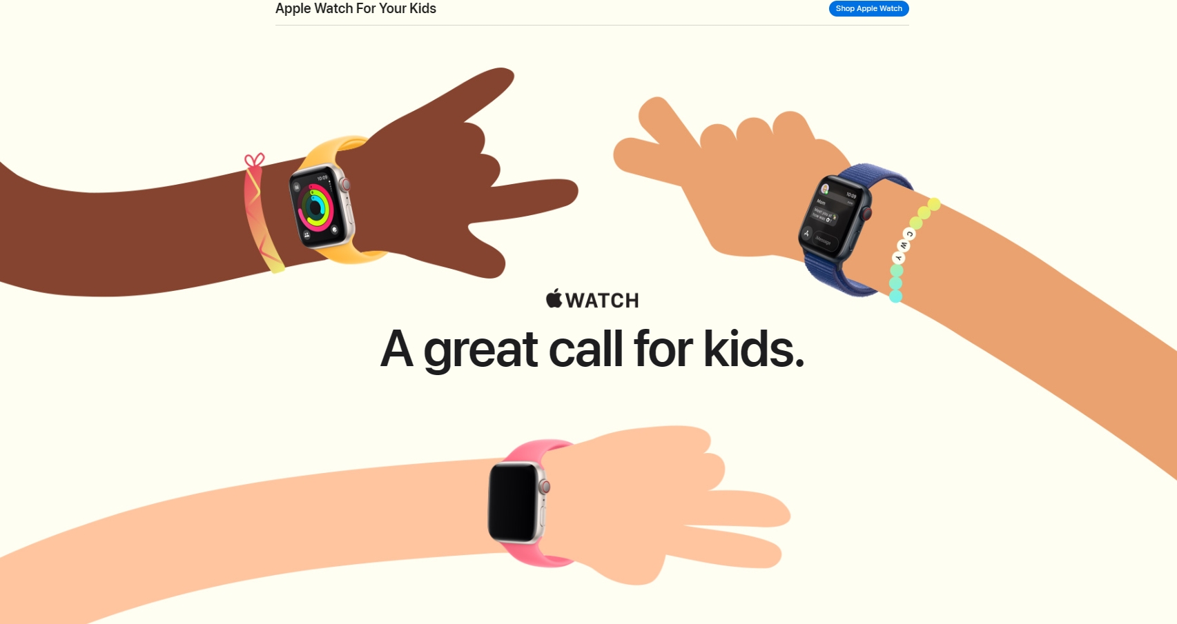 小孩太小不能带手机 苹果吆喝：Apple Watch考虑一下？  第2张