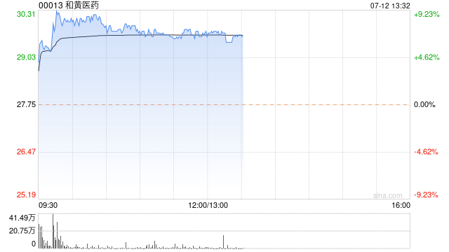 和黄医药早盘涨超6% 交银国际指公司下半年有多项催化剂  第1张