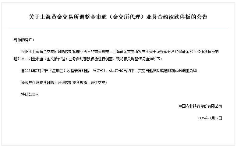 黄金热要退烧了吗？建行、农行先后提示贵金属市场交易风险，金价创新高之后已短暂调整  第3张