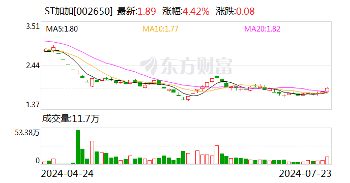 ST加加濒临退市 业绩连亏三年半 控股股东被申请破产  第1张