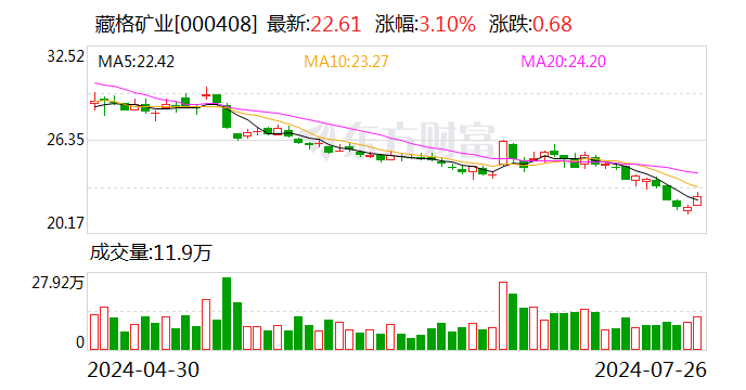 藏格矿业：控股股东提议公司回购股份及中期分红  第1张