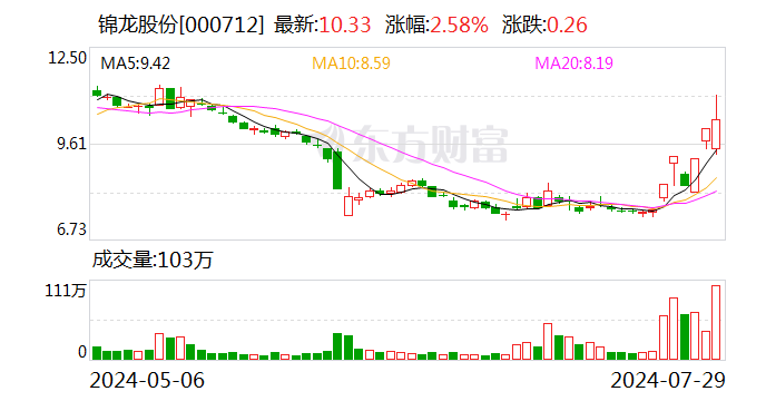 锦龙股份振幅19.31% 龙虎榜上机构买入2170.25万元，卖出1030.27万元  第1张