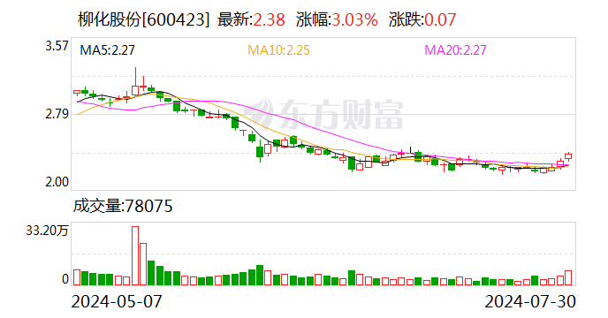 柳化股份：上半年净利同比增长601.21%  第1张