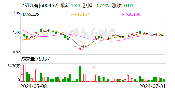 *ST九有控股孙公司涉重大诉讼 上交所发监管工作函  第1张